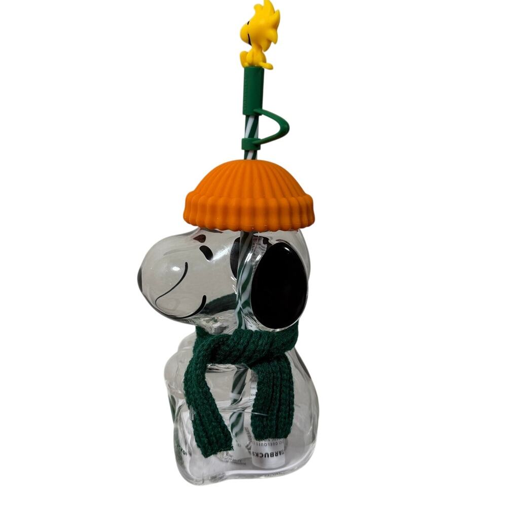 Peanuts + Starbucks SNOOPY GLASS COLD CUP 2026 Limited Edition AUTHENTIC w/box